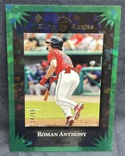 2025 Donruss Elite Series Green Cracked Ice Roman Anthony /15