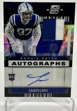 2024 Panini Contenders Optic Laiatu Latu Rookie Patch Auto Black Scope #5/10!