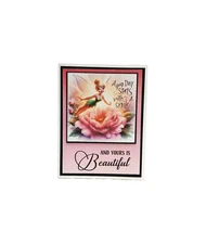 Card Kit Any Occasion "A good day starts with a smile"   Set of 4 DIY