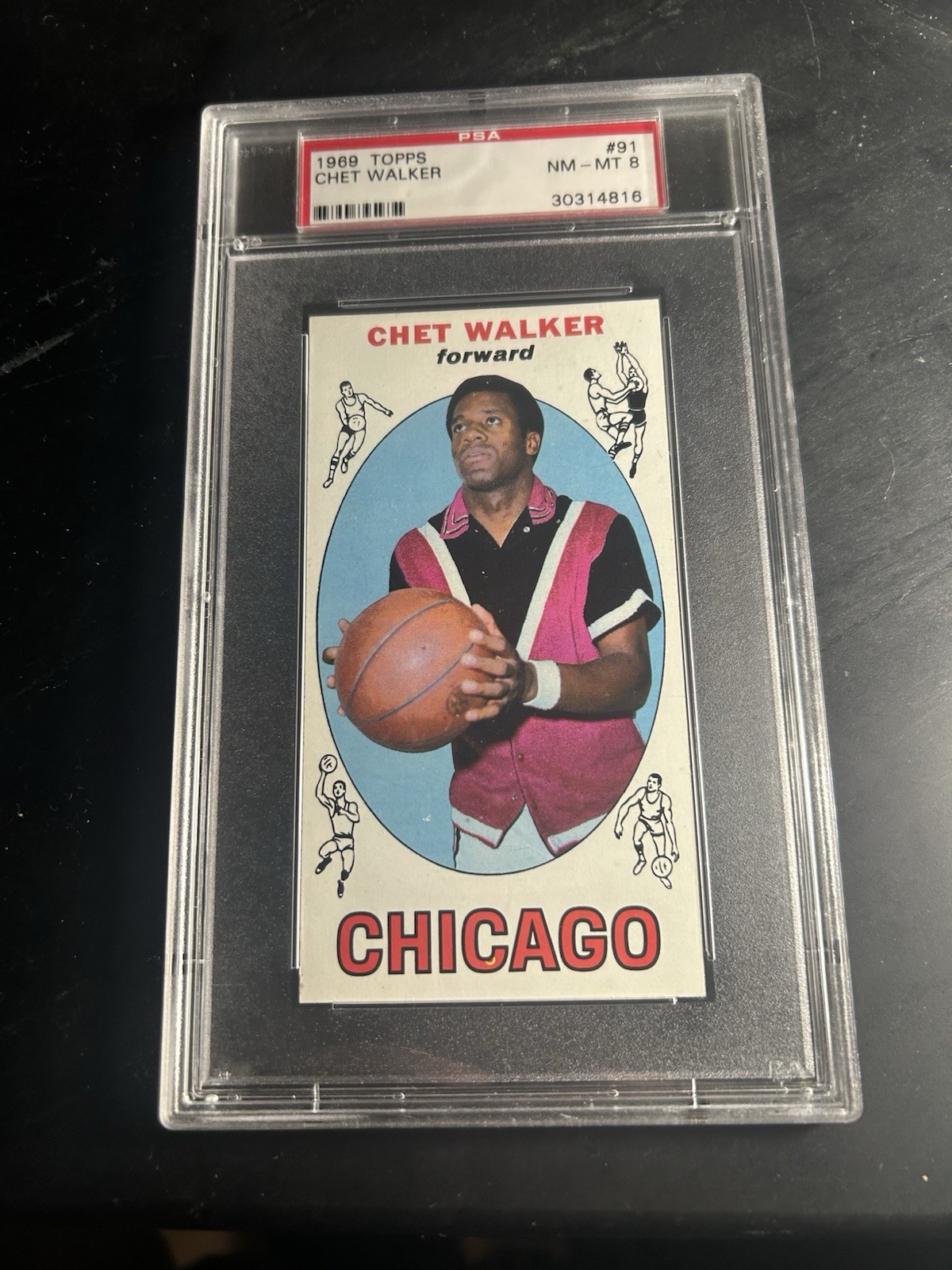 1969 Topps #91 Chet Walker RC PSA 8 Chicago Bulls