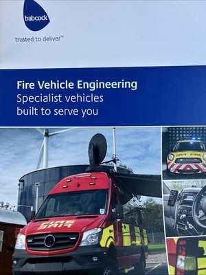 Babcock Fire Vehicle Engineering Truck Car Sales Info Brochure