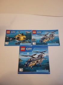 Lego City 60093 Deep Sea Helicopter - Complete Set(No box)