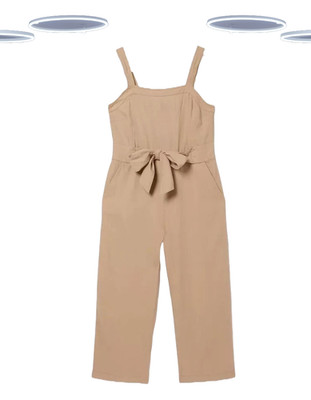 Ex Fat Face Women's Linen Blend Jumpsuit- Sleeveless Stone (Defect) Size 24