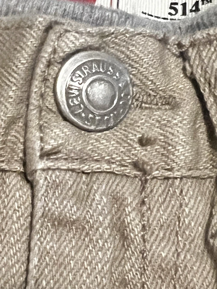 Bebé Niño Talla 6-9 Meses Levi's 514 Vaqueros Rectos Marrón Foto 4 de 4