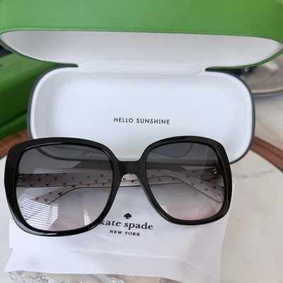 Kate Spade New York Wilhemina/S 807JP Black 55-18 140 Hello Sunshine Collection 