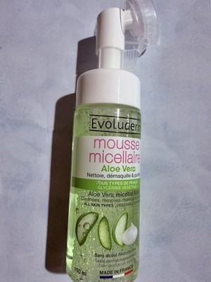Evoluderm Aloe Vera Micellar Foam  Brightening & Purifying & Aloe Vera Cleanse R