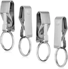 4Pcs Belt Key Clip Key holder, Belt Security Metal Key Holder for Car Keys Key c