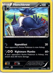 Honchkrow 52/119 XY Phantom Forces Rare Pokemon Card