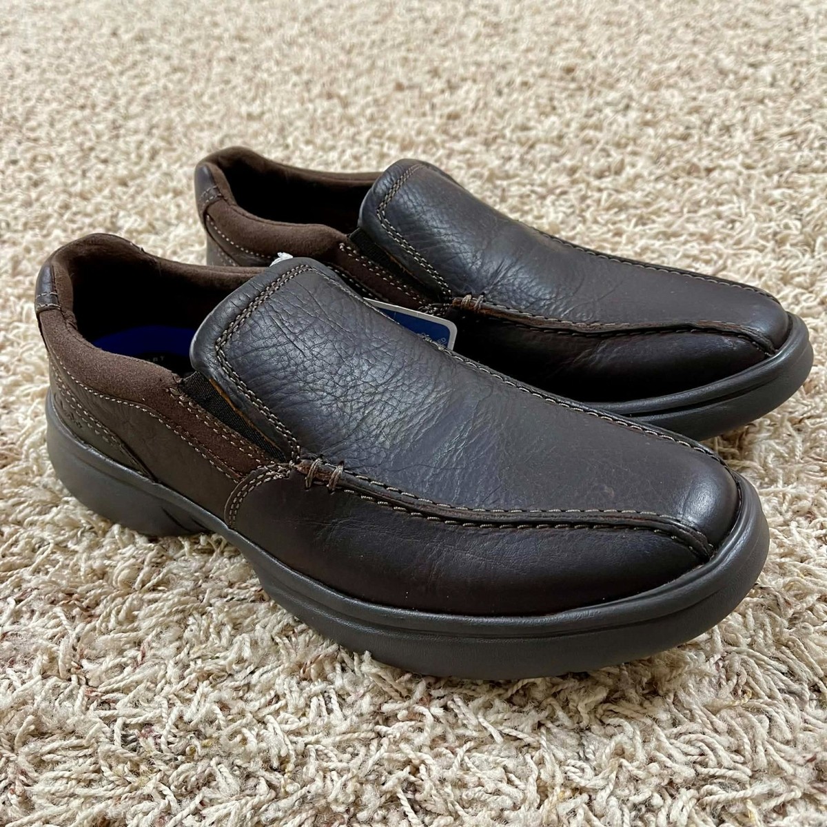 NWT Clarks Bradley Step Loafer Leather Dark Brown Shoes Size 8 CLARKS Bradley Step 26153159 BROWN - A Step Ahead Footwear main image 3