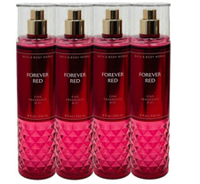 4 BATH BODY WORKS FOREVER RED FINE FRAGRANCE MIST BODY SPRAY 8 FL OZ NEW