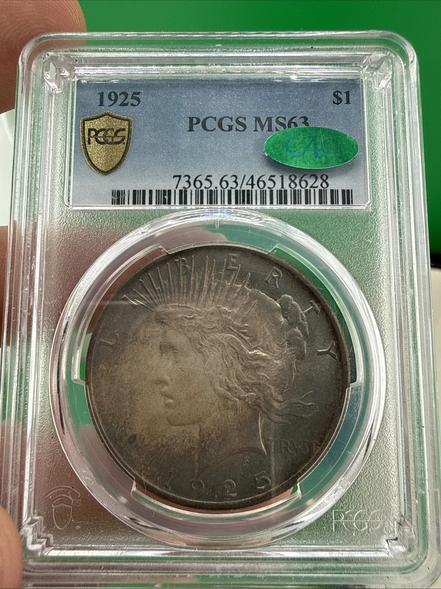 MS 63 Graded 1925 Year Peace Dollars (1921-1935) for sale | eBay