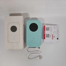 Blue Phomemo D30 Label Maker Machine Portable Bluetooth