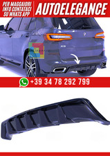 💕 Diffusor BMW G05 2019 A X5M Sport V1 Style, Schwarz Klavierlack Poliert 💕