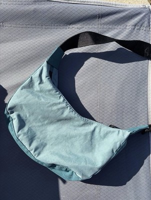 Baggu Deadstock Teal Mix Small Crescent Bag