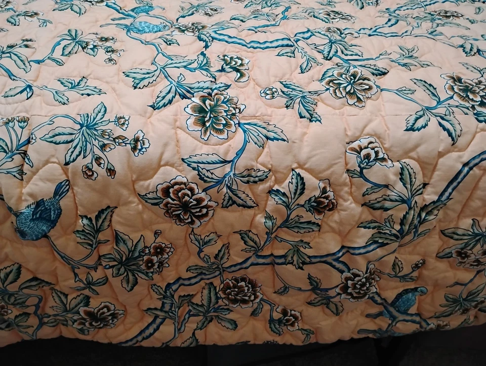 Colcha doble floral jacobea personalizada Shumacher Bird Foto 3 de 4