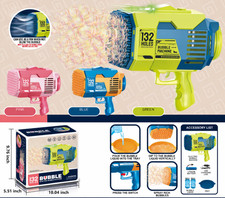 Bubble Machine Gun, 132 Holes Bubble Gun Bubbles Kids Toys for Boys  Girls