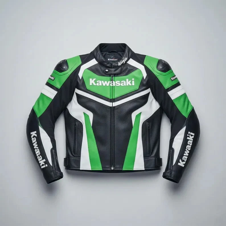 Preços baixos em Jaquetas de couro para motocicleta Kawasaki | eBay