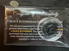 1944 War Year Black Ruthenium Mercury Dime with COA Silver!