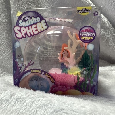 ORB Squisho Sphere Magic Floating Scenes Sensory Toy Squeezable Stress Reliever