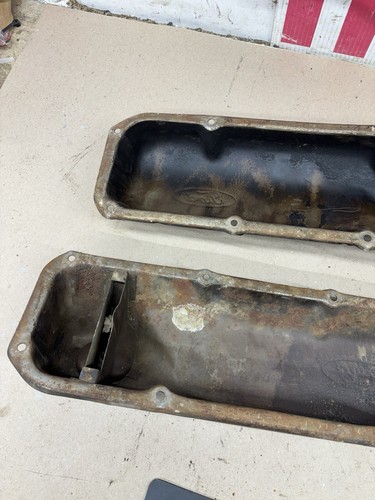 Original Ford 351M 351C 400 ENGINE VALVE ROCKER COVER COVERS OEM F150 F250 351 - Picture 13 of 17