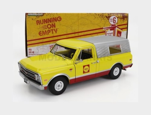 Shell Oil - 1968 Chevrolet C-10 Pickup Avec Camper Shell - Running On Empty Series 6 124 Greenlight 85072 810087065812