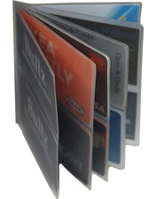 Set of 2 Heavy Duty Vinyl 6 Pages Hipster Wallet Inserts for Mens Wallets MADE i