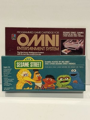 Sesame Street RARE Milton Bradley Omni Entertainment System Video Game NEW