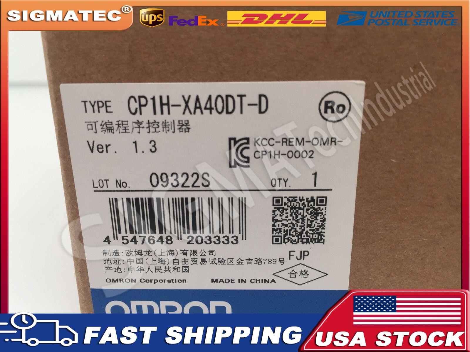 NEW Omron PLC CP1H-XA40DT-D In Box 1PCS CP1HXA40DTD