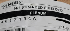 Genesis Cable 4612 14/2C Stranded Shielded Plenum Fire Alarm Cable /50ft