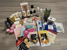 Lotto articoli da toeletta da viaggio cura della pelle maschere viso colomba pantene kit mediscope