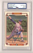 Tom Seaver Signed 1984 Donruss Champion • Auto slabbed with PSA certification 