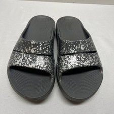 Oofos Ooahh Slide Sandal Luxe Prosecco Pop Gray Limited Edition M4/W6 Unisex