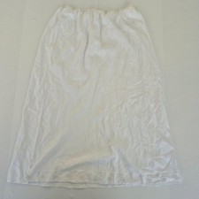 M S Underskirt 16 White Women 100 Cotton Half Slip