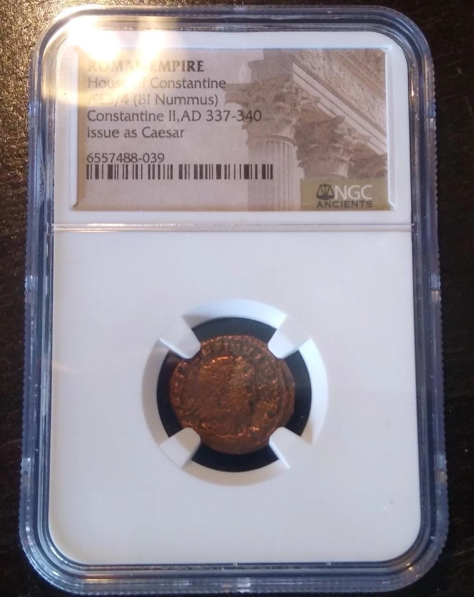 Constantine II Bronze NGC Certified Roman Imperial Coins (27 BC