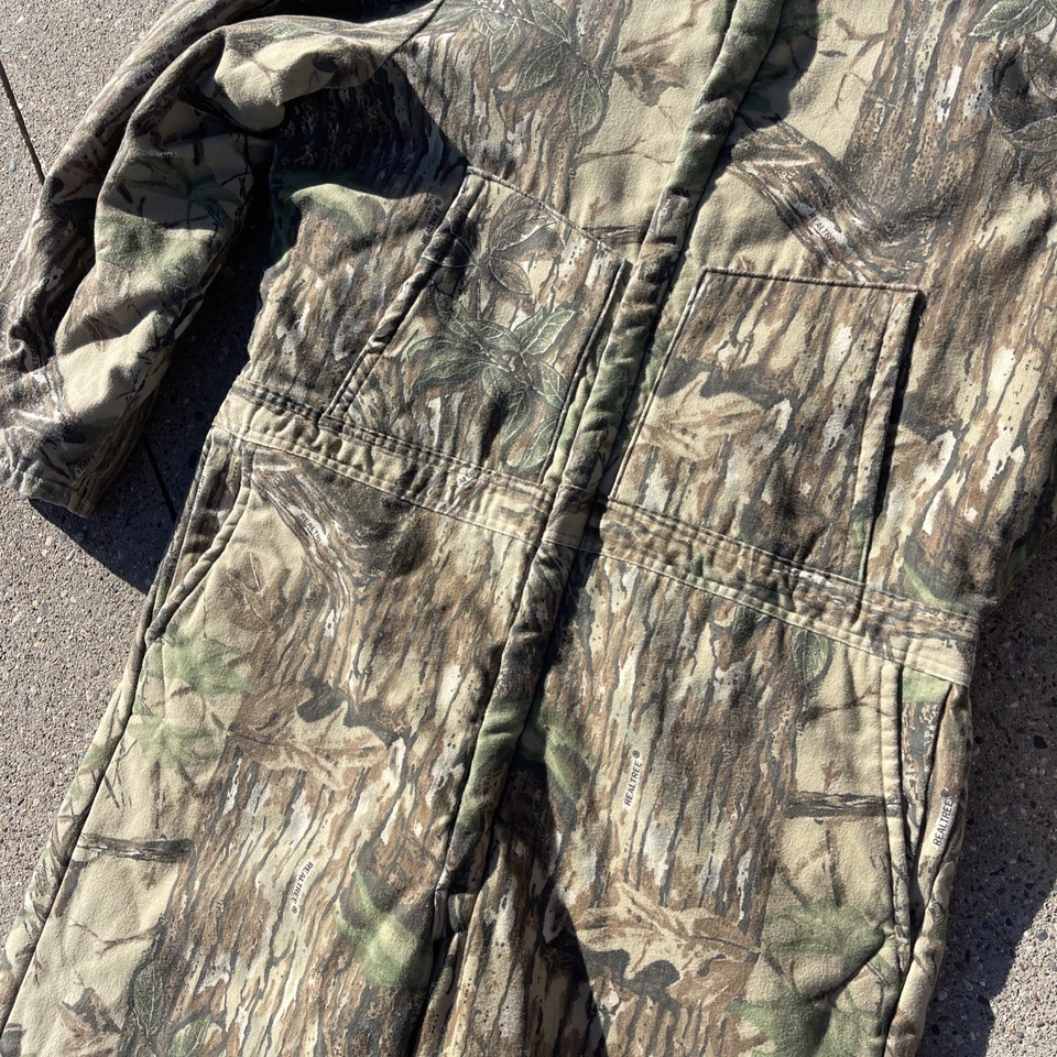 Walls Blizzard Pruf x Realtree 2XLT Camouflage Coveralls Made In USA Outerwear - Image 3 of 4