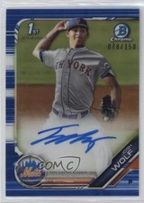 2019 Bowman Draft Chrome Pick Blue Refractor 78/150 Josh Wolf #CDA-JW Auto 2a9