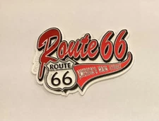 Route 66 America’s Main Street Rubber Fridge Magnet P1