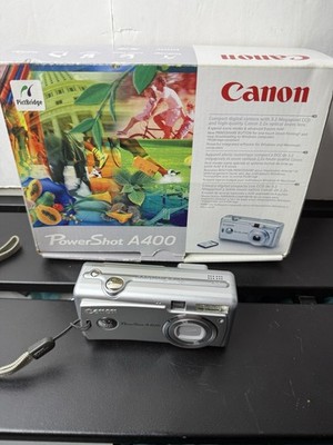 Canon Power Shot A400 Silver Digital Camera 3.2 Megapixels-tested