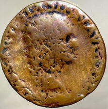 Roman Emperor Vespasian Genuine Ancient Coin 69AD-79AD Bronze As Eagle on Globe