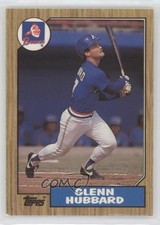 1987 Topps Tiffany Glenn Hubbard #745 jn3