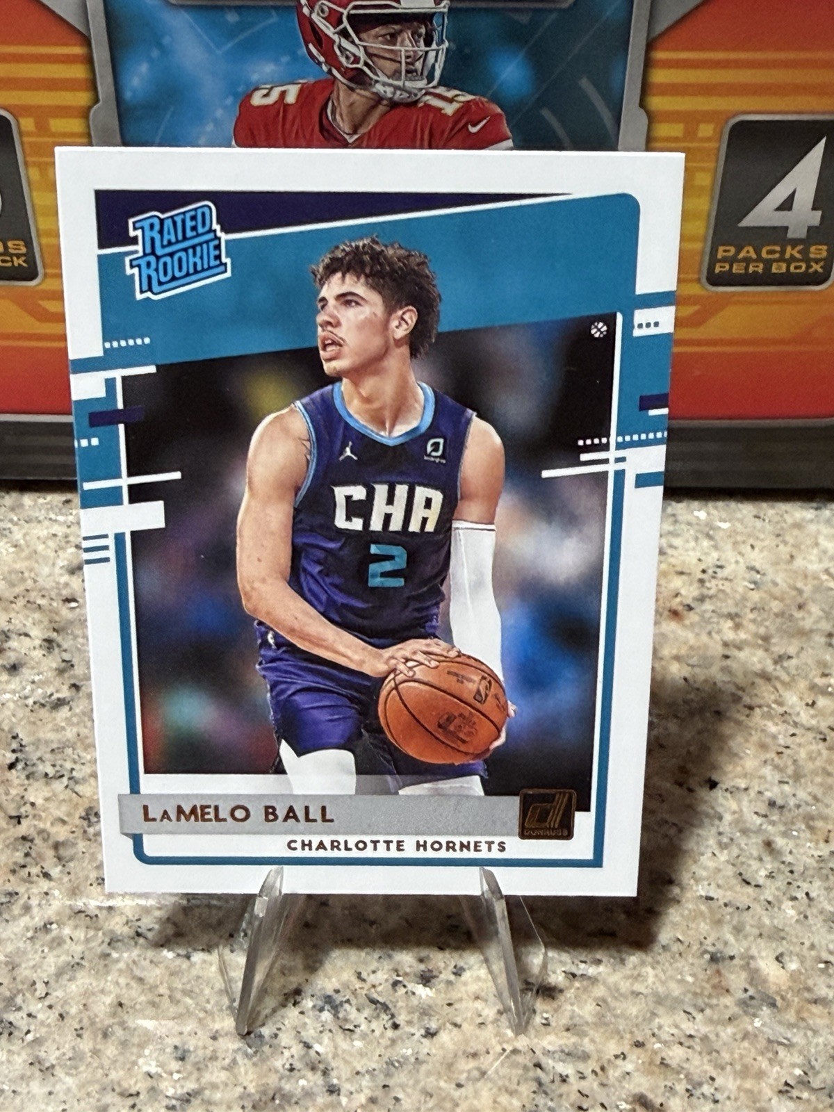 LaMelo Ball Panini 2020-21 Donruss Rated Rookie #202 Charlotte Hornets NBA