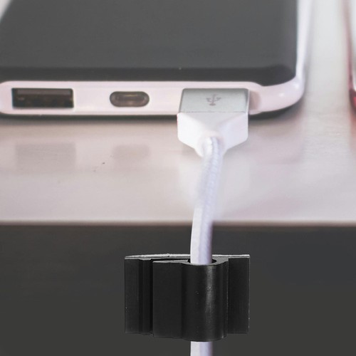 2 PCS Clamp Line Card Adhesive Cable Holder Self-adhesive Cord Clips - Afbeelding 7 van 12