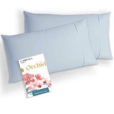 Pillows Cases Standard Size Set of 2-1000 Series High Thread Count Egyptian C...