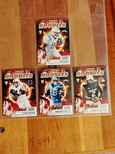 2025 Score NFL "Hot Rookies" 4 RC Card Lot:  Sanders, Harris,  Hampton, Warren