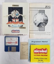 Original 1988 Jug Vintage Amiga Game 3.5" Disk UNTESTED CIB Complete in Box image