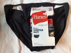 Hanes 3 Pack Originals Color Brief 1 String Bikini XXL