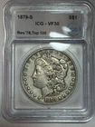 1879-S Morgan Silver Dollar Reverse Of 78 Top 100 VF30 Key Date