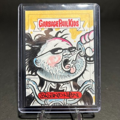2021 GARBAGE PAIL KIDS FUNNY VALENTINES DISGUSTIN JUSTIN SKETCH CARD BRANDHEN