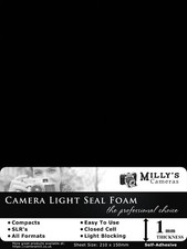 1mm Light Seal Foam - 210 x 150mm Self-Adhesive for ALL Film Camera Formats