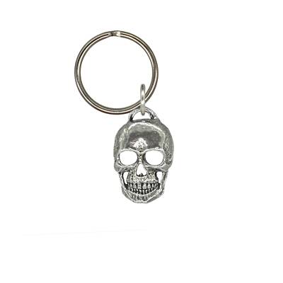 3D Skull Keychain, Full Jaw, G130KC, 1/4 inch, Death, Metal